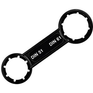Dubbelzijdige DIN 51/61 jerrycan sleutel - uw ideale hulp voor het eenvoudig openen van 5/10/20/25/30 liter jerrycan. Compact, praktisch en onmisbaar in elke werkplaats!