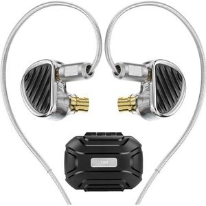 TRN Jaws 10,5 + 8+6 mm drie bewegende spoel bedrade in-ear hoofdtelefoon, professionele geluidskwaliteit - audio met hoge resolutie, 2-pins afneembaar kabelontwerp, (3,5 mm jack)