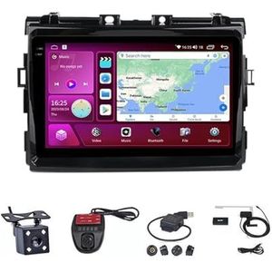 Android Double Din Car Stereo 9 Inch Touchscreen Autoradio Autotoebehoren Multimedia Stuurwielbediening met Navigatie Plug And Play Voor Toyota Estima Previa 3 III XR50 2006-2012 (Size : M700S 4G+W