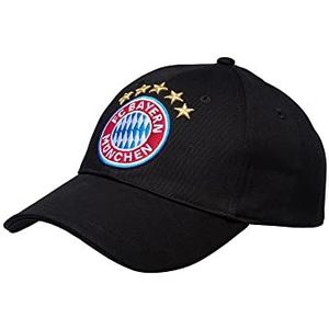 FC Bayern München Baseballcap | Baseballpet | Logo | Volwassenen, zwart, Eén Maat