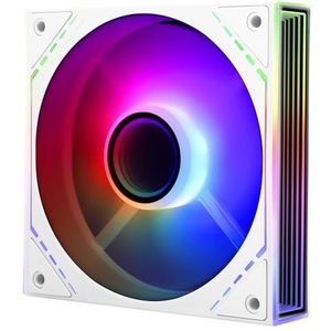 Thermalright TL-M12W-S CPU-ventilator, 120 mm behuizing, ARGB, 4-pins PWM-aansluiting, stille computerventilator met S-FDB-lagers, desktopventilator heeft aan beide zijden ARGB spiegellichteffect