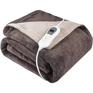 Elektrisch verwarmde deken Winter elektrische dekenverwarmer Zacht dubbellaags wasbaar verwarmingsdeken 120160cm.
