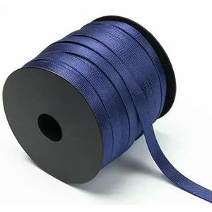 10/20/50M gekleurde bh-schouderband 6/8/10/15mm spandex elastische banden zachte elastische afwerking ondergoed riem DIY naai-accessoire-marineblauw-6mm-