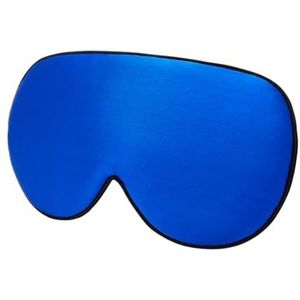 2 stuks moerbeizijde slaapmasker zachte blinddoek glad oog slaaphulp oogschaduw cover patch verband voor slaap (blauw)