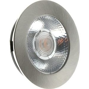 EcoDim - LED Spot Keukenverlichting - ED-10045-3W - Warm Wit 2700K - Dimbaar - Waterdicht IP54 - Onderbouwspot - Meubelspot - Inbouwspot - Rond - Mat Nikkel