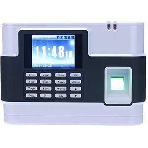 Time Clocks Biometric Fingerprint Password Attendance Machine Employee Controle-in Recorder TCP/IP 2,8 inch LCD-scherm DC 9V Tijdregistratie for Employees Small Business