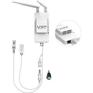VONETS VAP11S-5G Industriële Mini WLAN Router Bridge Repeater, LAN naar WLAN-adapter, Wireless Bridge converteert RJ45-aansluiting op draadloos, 2 externe antennes, VAP11S-5G met intelligente