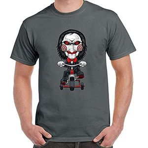 Saw Movie Jigsaw Halloween Mens Graphic T Shirt Colour35 S