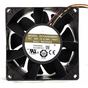 LMNCBVYA DCTA0938B8H DC48V 0.38A 90x90x38mm 4-Wire PWM Server Fan for Efficient Heat Dissipation