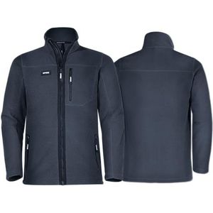 Uvex Echor Fleecejack voor heren, werkjas, outdoorjas met sherpa-fleece, donkerblauw, L