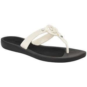 GUESS Tyana platte sandaal voor meisjes, Wit 141, 39.5 EU