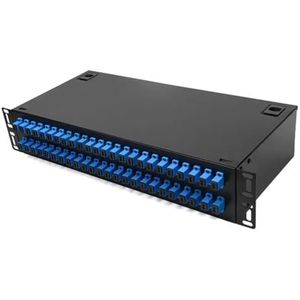 Het Patchpaneel van de 48 Havenvezel SC FC LC Pigtail ODF 2U Optische Vezel Einddoos Optische Vezeldistributieframe(96 CORE LC UPC SM)