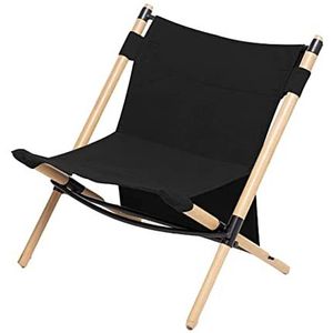 Draagbare Campingstoel Klapstoel Outdoor Break Massief Houten Fauteuil Opvouwbare Canvas Zetel Kruk Voor Buitenzwembad Leisure Beach Lounge Regiestoel Visstoel(B)