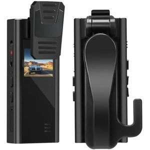 Mini-lichaamscamera, A30 Full HD 1080P Op het lichaam gemonteerde camera 1,3 ""Scherm Nachtzicht Bewegingsdetectie Clip Mini Camcorder Opname Webcam voor wetshandhaving, levering (Size : With 32G TF c