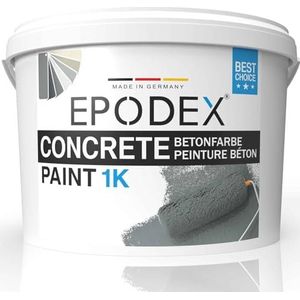 EPODEX® 1K CONCRETE PAINT | Betonverf garage | steenkleur | 45 kleuren bont | muren & vloeren van beton, hout en muursteen | slijtvast | kwantitatieve korting 1-26 kg