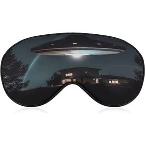 Oogmasker, UFO 's nachts bedrukt slapend oogmasker, nachtoogmasker, verduisterende slaapoogmasker, reizen oogmasker
