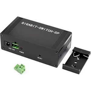 Industriële Grade 5P Gigabit Ethernet Switch, 5X 10/100/1000M Ethernet-poorten, ondersteuning DIN Rail Mount, IEEE 802.3X-compliant