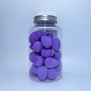 4~100 Stuks Mini Make-Ei Zachte Kleine Cosmetische Bladerdeeg Spons Droog Nat Gebruik Schoonheid Ei Facial Foundation crème Concealer Makeup Tools (Color : 40Pcs Dark purple)