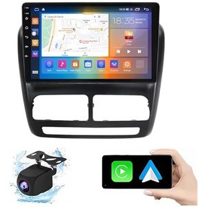 Android 13.0 2 Din Autoradio 10"" Touchscreen Auto Stereo Voor Fiat Doblo 2015 Met Draadloze Carplay Android Auto GPS Navigatie AHD Omgekeerd Beeld Stuurwielbediening(P2(1G+32G))