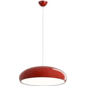 LANGDU Industriële metalen lampenkap kroonluchter moderne Amerikaanse stijl restaurant decor hanglamp met verstelbaar snoer - E27 voet hanglamp for keukeneiland studeerkamer woonkamer bar (Color : Re