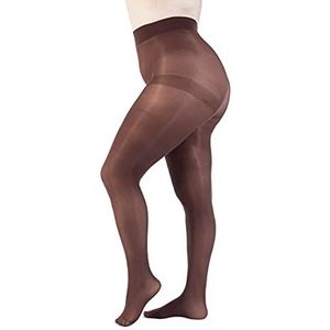 Halfmatte 50 Denier Panty voor Dames Curvy Plus Size Grote Maten - Made in Italy (Coffee, 5)