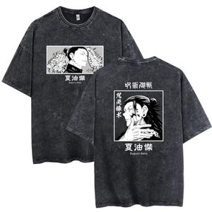 bngkauyexdc Anime Fushiguro Toji T-shirt Japans Cosplay Casual T-shirt Klassieke Mode Losse Korte Mouw Unisex, 16, M