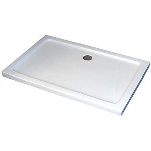 Rechthoekige douchebak - 100 x 90 cm - met afvoersysteem