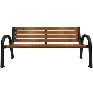 Primario Grande Tuinbank, Parkbank Hout - Tuinmeubelen, Buitenbank | Massief Bankframe Bank Weerbestendig, Design Scandinavische Robuuste Buitenbank (200cm, Bruin)