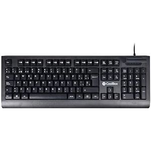 CoolBox - COO-TEC04DNI - Toetsenbord - Zwart - QWERTY - Bekabeld - USB