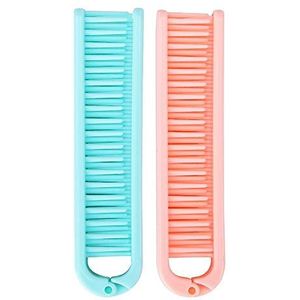 Opvouwbare haarborstel en reisborstel, dubbele haarborstel kappersgereedschap plastic opvouwbare kam antistatische haarkam mini zakkam