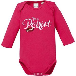 EZYshirt m a Patriot | American Football Bio katoen baby body longsleeve