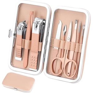 Wangyaohan Manicureset, nagelknipper voor persoonlijke verzorging, 9-delige set, professionele pedicure-set, beautyset