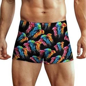 Tie Dye Jellyfish Boxershorts voor heren, hoge tailleband, zacht ondergoed, stretch trunks panty