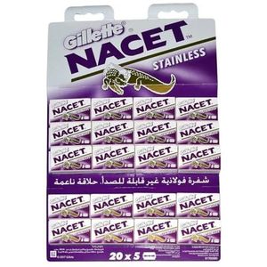 Gillette Nacet Scheermesjes, 100 Stuk