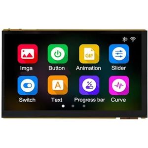 Goufride ESP32 P4 ontwikkelkaart 7 inch scherm 17,78 cm touchscreen aan boord ESP32-C6/camera-poort/luidspreker-poort