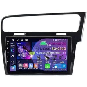 9 Inch 2 Din Android 15 Autoradio voor VW Volkswagen Golf 7 2012-2020 met CarPlay AHD Omgekeerd beeld Bediening op het stuur Bluetooth GPS navigatie FM Radio WiFi(C3 6+128G)