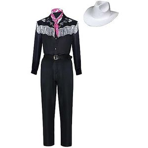 SETHOUS Mannen Ken kostuum 2023 film Barbiee cowboy cosplay kleding Halloween set overalls baljurk outfit
