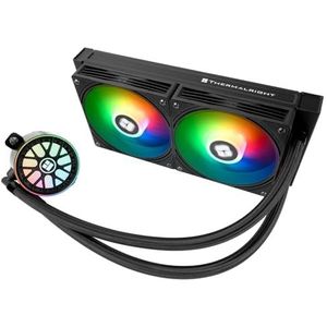 Thermalright AQUA ELITE 240 V6 ARGB Black CPU vloeistofkoeler, efficiënte PWM geregelde pomp, voor AM4/AM5, Intel LGA1150/1151/1200/2011/1851/1700, geïntegreerde watergekoelde koeler, zwart