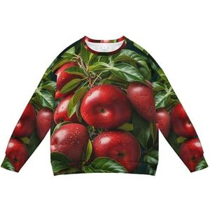 KAAVIYO Sweatshirt voor kinderen, zacht, lange mouwen, ronde hals, T-shirts voor jongens en meisjes, Patroon, XXS