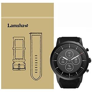LvBu Armband compatibel met Fossil Collider HR, Sport Silicone Classic vervangende horlogeband voor Fossil Hybrid Smartwatch HR Collider/Fossil Collider Hybrid Smartwatch, zwart, Klassiek