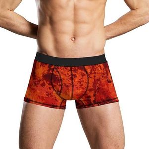 Abstract Fire Flames Rood Camo Zacht Heren Ondergoed Comfortabele Ademend Fit Boxer Slip Shorts XL