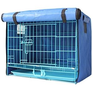 GGoty Stofdichte hondenkrathoes, duurzame winddichte huisdierkennelhoes voorzien voor draadkrat buitenbescherming (77x49x58cm, blauw)