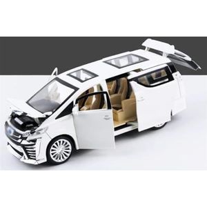 Mini Legering Klassieke Auto 1:24 Legering automodel Diecast metalen speelgoedvoertuigen Automodel Simulatie Geluid Speelgoedcadeau (Color : White)