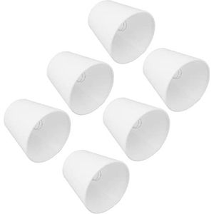 Lampenkap, Lampenkap van Witte Stof voor Kandelaar Vloertafel Kroonluchter Muurset 6 Stuks Modern Minimalistisch