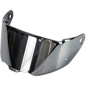 Motorhelm vizier lens, Helmvizier, geschikt for MT-V-31 helmlens zonbeschermingslens (zwart)(Silver)