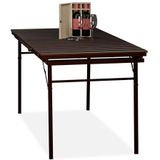 Relaxdays tuintafel inklapbaar - uitschuifbaar - kunststof - staal - 8 personen - bruin