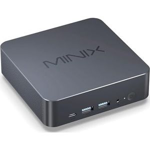MINIX NGC N512 Mini-pc, Windows 11 Pro, Intel i5-12600H 512GB M.2 PCIe 4.0 x 4 SSD 16 GB DDR5 Micro Desktop Computer, Quad Display/TB4 (8K) /2x HDMI/USB-C/Dual Lan, voor zakelijk, thuiskantoor