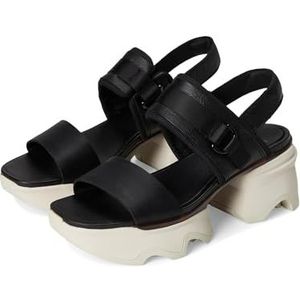 Sorel Kinetic Impact Slingback Heel Sandalen voor dames, zwart krijt, 36 EU, Zwart krijt, 36 EU