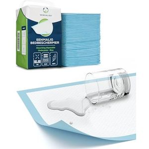 Sensalou - Wegwerp Bedbeschermingsonderlegger - 60 x 90 cm - 100 Stuks - Waterdicht