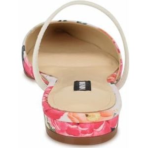 Nine West Gorga pantoffels voor dames, Witte zomerbloemen print Multi 140, 37 EU